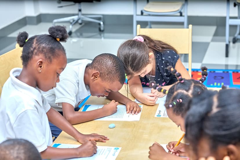 Students writing exams